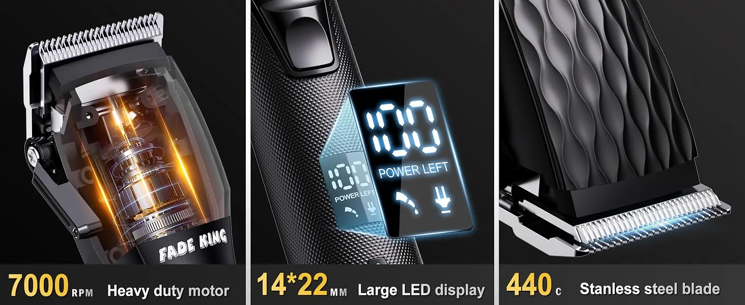 FADEKING Professional Hair Clippers for Men technology detail